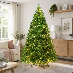 Specifications of Pre-lit LED Christmas Tree 1.8m Green