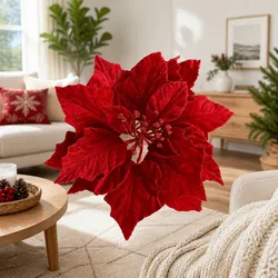 Specifications for 14-Piece Red Poinsettia Flower Set
