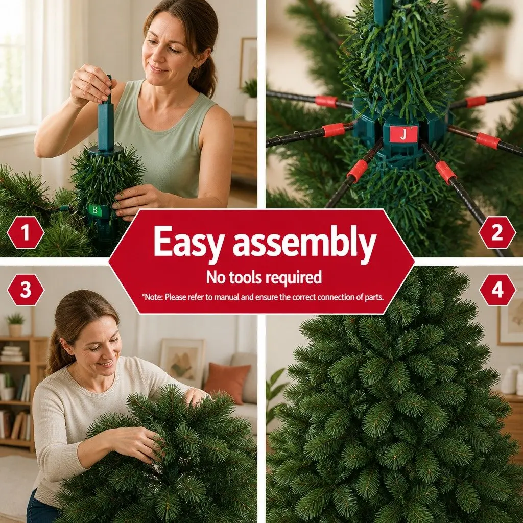 Christmas Tree 7FT Green Pine Needles Faux Tree