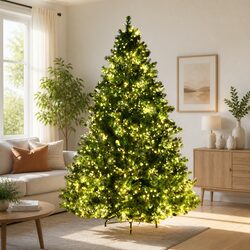 8FT Pre-lit Christmas Tree: Specs and Features