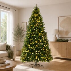 Pre-lit Christmas Tree Specs: 2.7M Height, 2590 PVC Tips