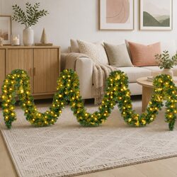 Specifications of 10M Green Christmas Garland with 160 Lights