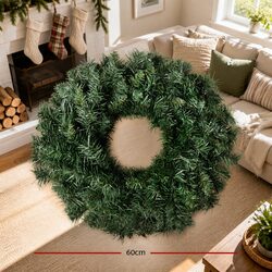 Specifications of 60cm Christmas Wreath with PVC Tips