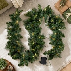 Specifications of 1.8m Green Prelit Christmas Garland