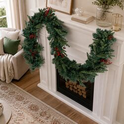 2.4m Pre-lit Christmas Garland Specifications and Features