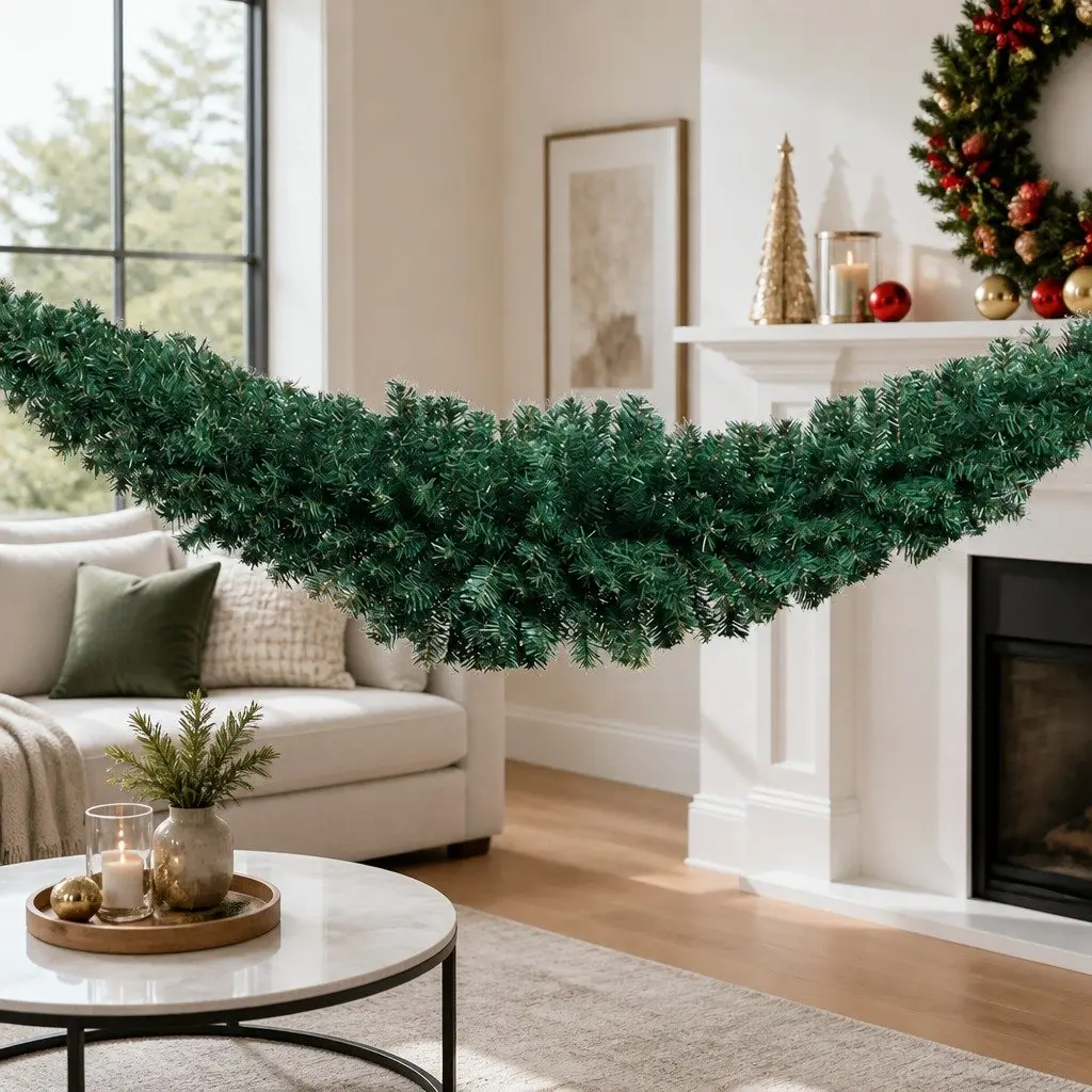 Christmas Garland Indoor Outdoor 2.4m