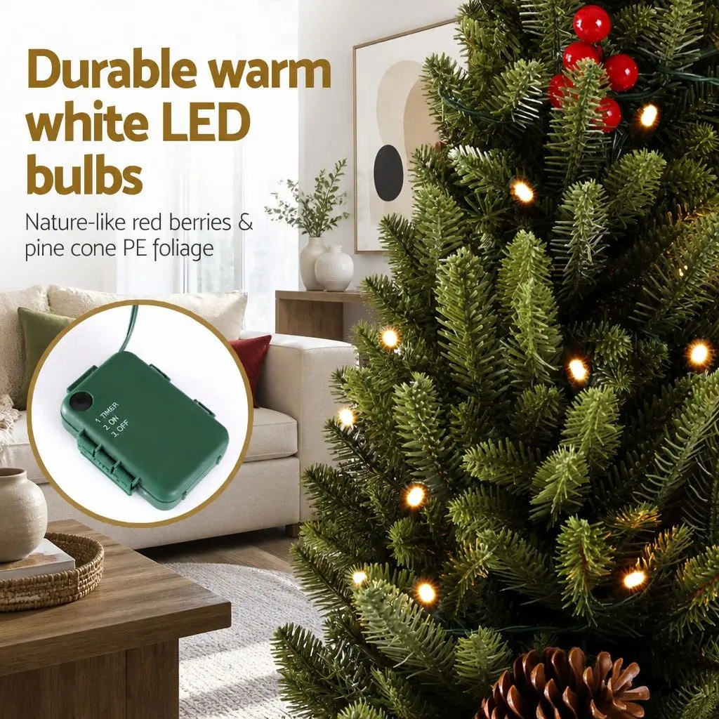 Mini Christmas Tree Tabletop 90cm LED Small Space Party Decoration