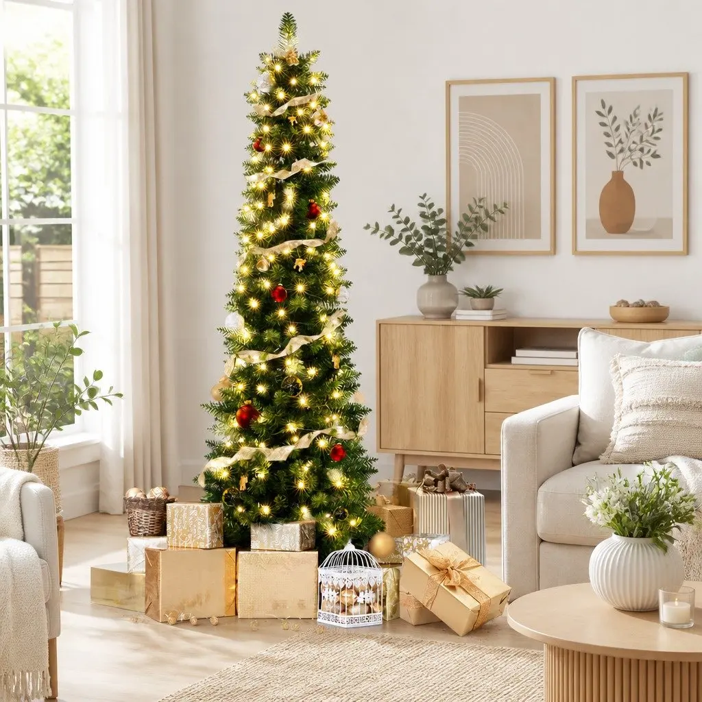1.8m Christmas Tree with 300 Tips and 200 Warm LEDs