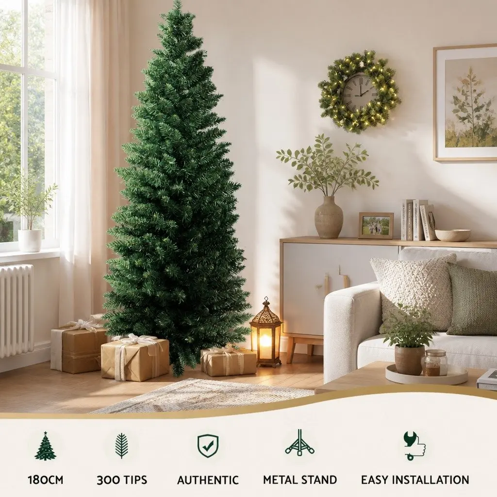 6FT Green Christmas Tree with 300 Tips
