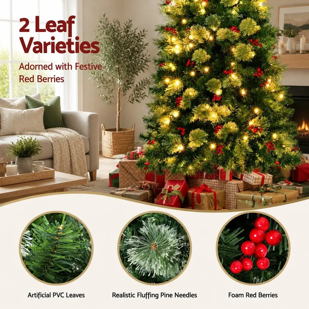 1.8M LED Christmas Tree with Warm Lights