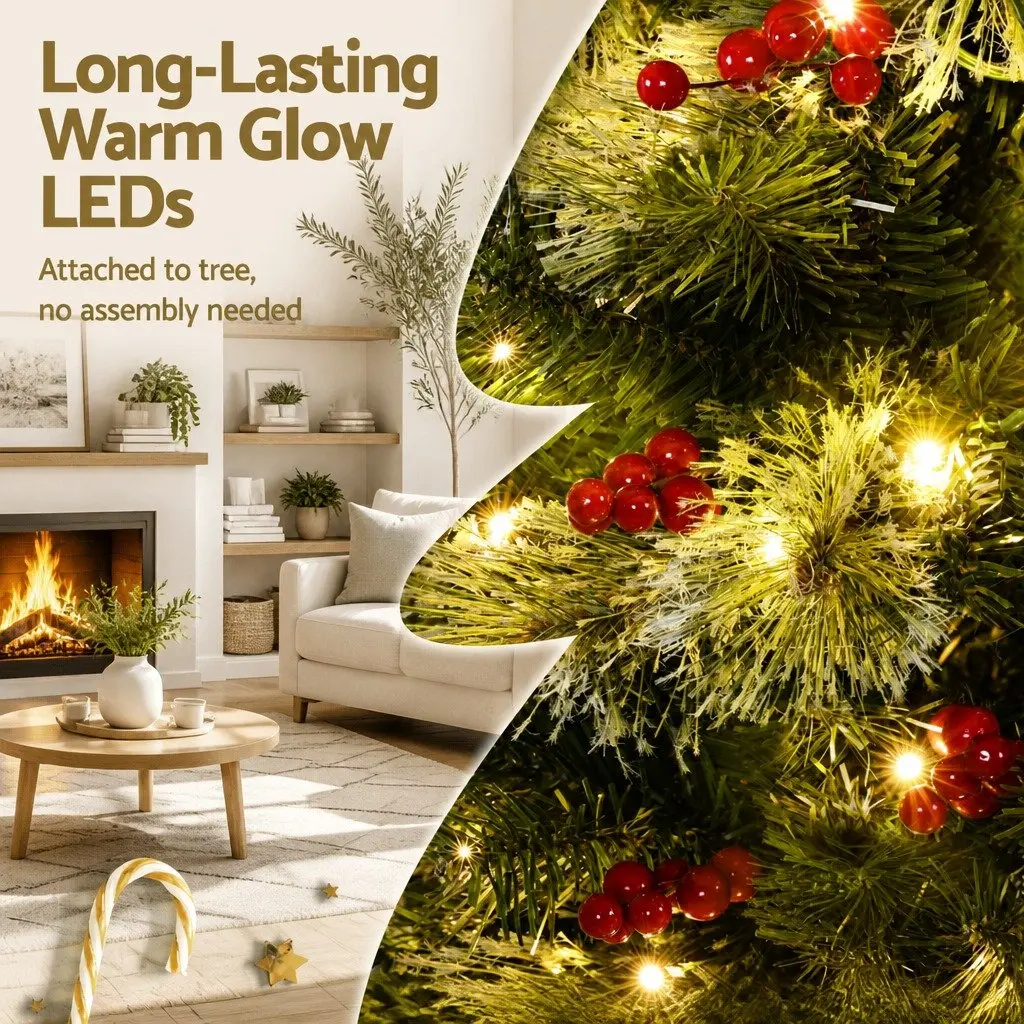 1.8M LED Christmas Tree with Warm Lights