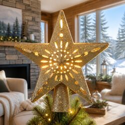 Christmas Tree Topper Specifications: Gold Star Projector