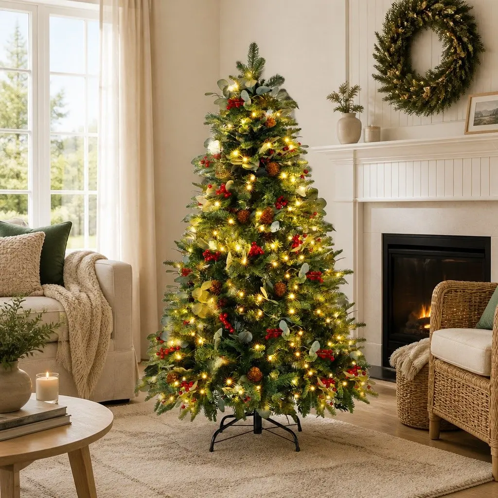 Christmas Tree 1.5m 150cm LED for Home Office Holiday Party Decoration