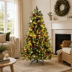 Specifications of 1.5m Pre-Lit Christmas Tree with 160 Bulbs