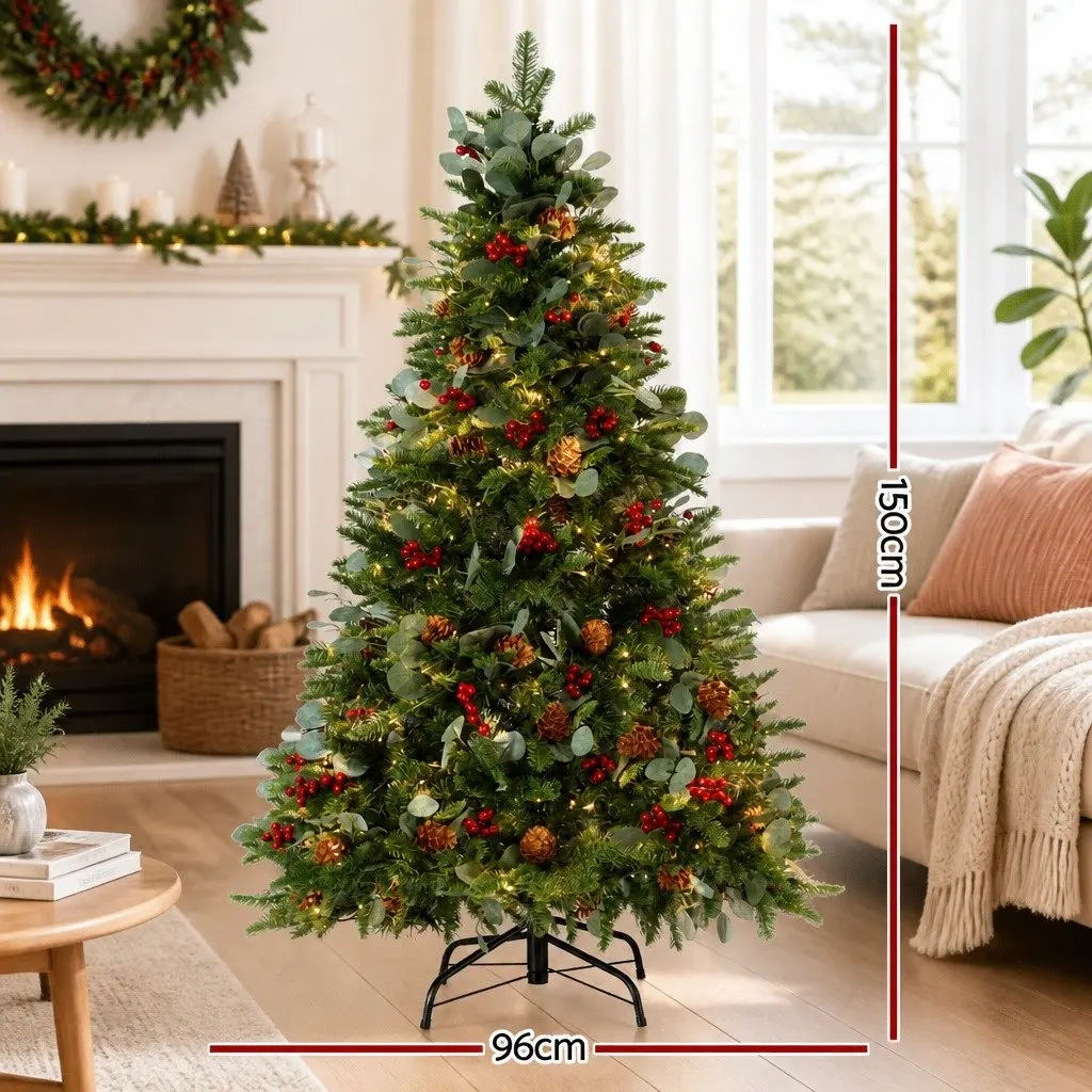 Christmas Tree 1.5m 150cm LED for Home Office Holiday Party Decoration