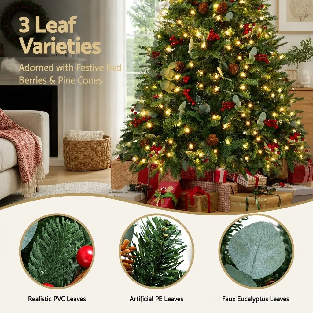 Christmas Tree 1.5m 150cm LED for Home Office Holiday Party Decoration