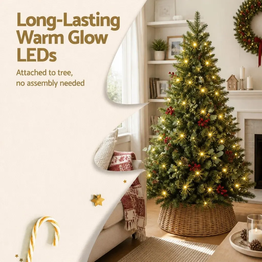 Christmas Tree 1.5m 150cm LED for Home Office Holiday Party Decoration