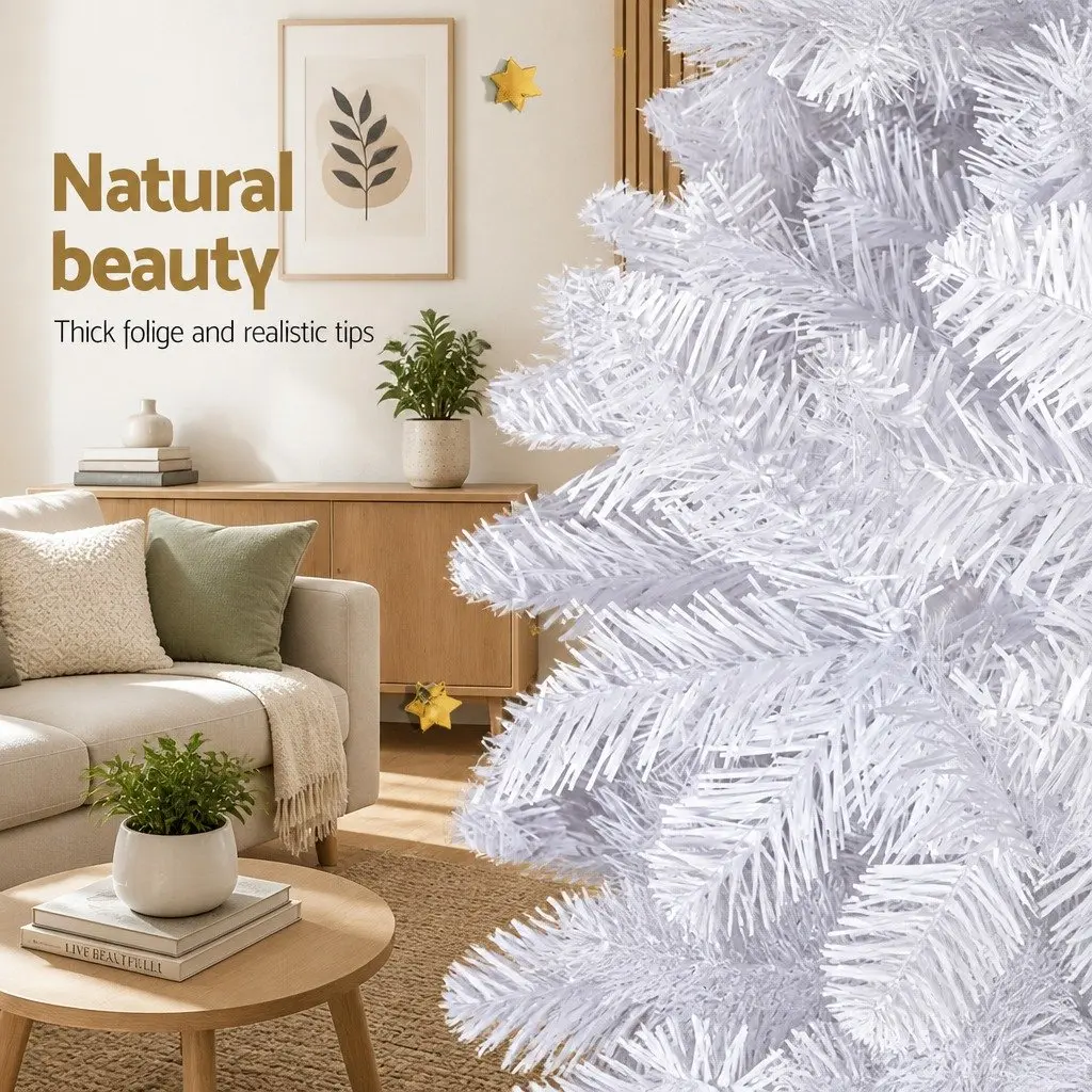 Artificial Christmas Tree 2.1m White Fir Style Home Holiday Decor