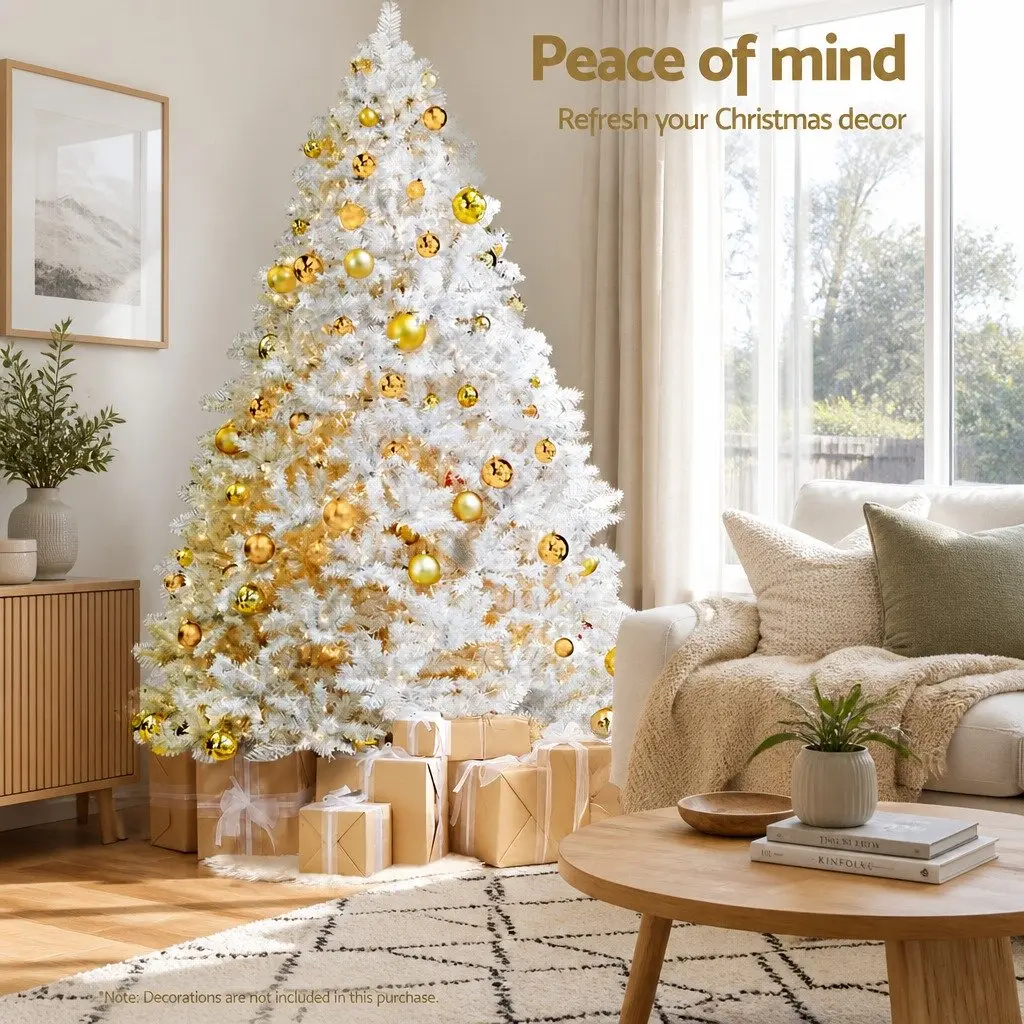 Artificial Christmas Tree 2.1m White Fir Style Home Holiday Decor