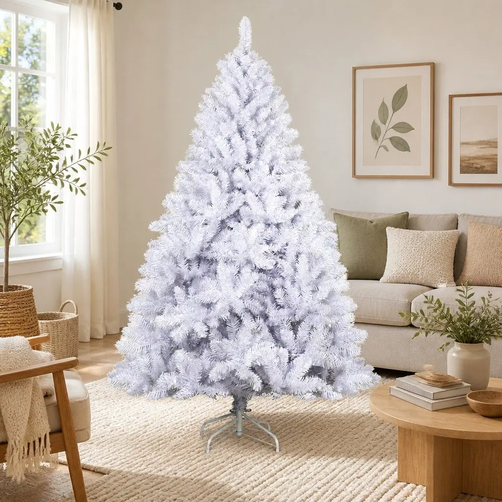 Artificial Christmas Tree 2.1m White Fir Style Home Holiday Decor