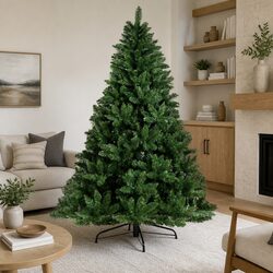 9FT Green Christmas Tree - Dimensions and Details Inside