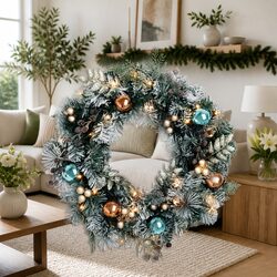 Specifications of the 60cm Pre-lit Christmas Wreath
