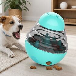 Dog Treat Dispensing Toy Suction Cup Stress Relief Interactive Pet Chew Toy