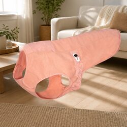 Large Dog Winter Jacket in Dusty Pink Color