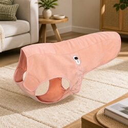 XL Dog Winter Coat - Antibacterial Pink Jacket for Cold Weather