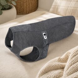 Dog Winter Coat Antibacterial Charcoal 2XS Pet Jacket Cold Weather Protection