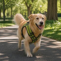 Specs-Focused No-Pull Dog Harness in Neon Yellow