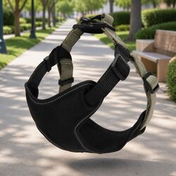 Dog Harness Adjustable Straps Multi-Attachment Points Car Travel Pet Control L