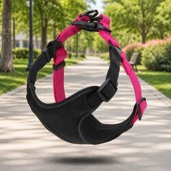 Dog Harness Adjustable Four Attachment Points Control Car Travel Pet Safety