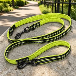 Multi-Function Dog Lead Specifications: Yellow, Medium, 135-175cm