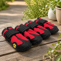 Specifications of Weatherproof Dog Booties: Red, Size 5, Pack of 4
