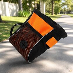 Dog Treat Bag Belt Waist Pack with Water Bottle Holder Reflective Walking Pouch