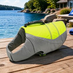 Specifications of Large Dog Life Jacket in Neon Yellow