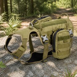 Specifications of XL Tactical Dog Harness Backpack, Army Green