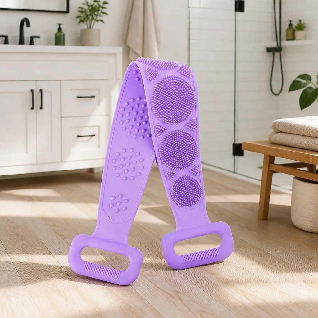 Silicone Back Scrub Strap for Bathing