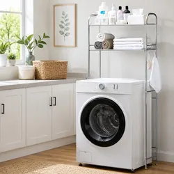 2-Tier Laundry Storage Rack - Dimensions 155x48x25cm