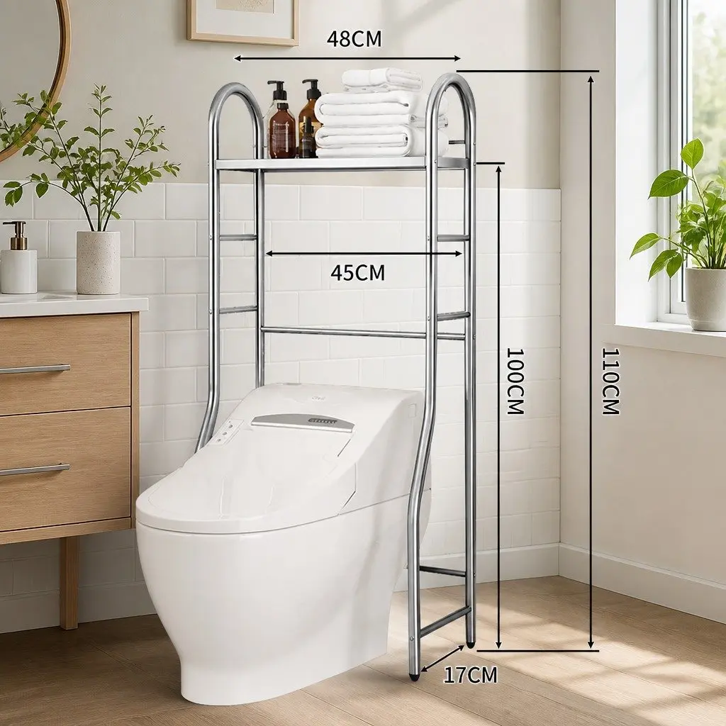 Storage Rack for Bathroom 110x48x25cm