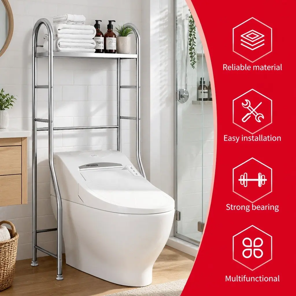 Storage Rack for Bathroom 110x48x25cm
