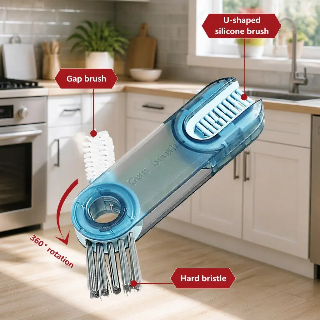 Three-Part Cleaning Brush Tool Set