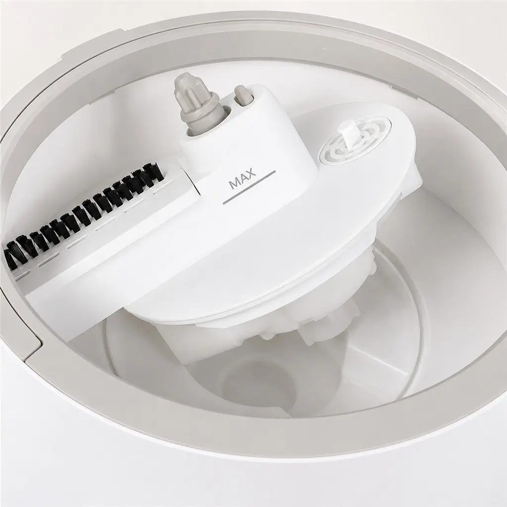 Flat Mop Manual Cleaning Equipment for Home Use 102x18x23cm Grey White