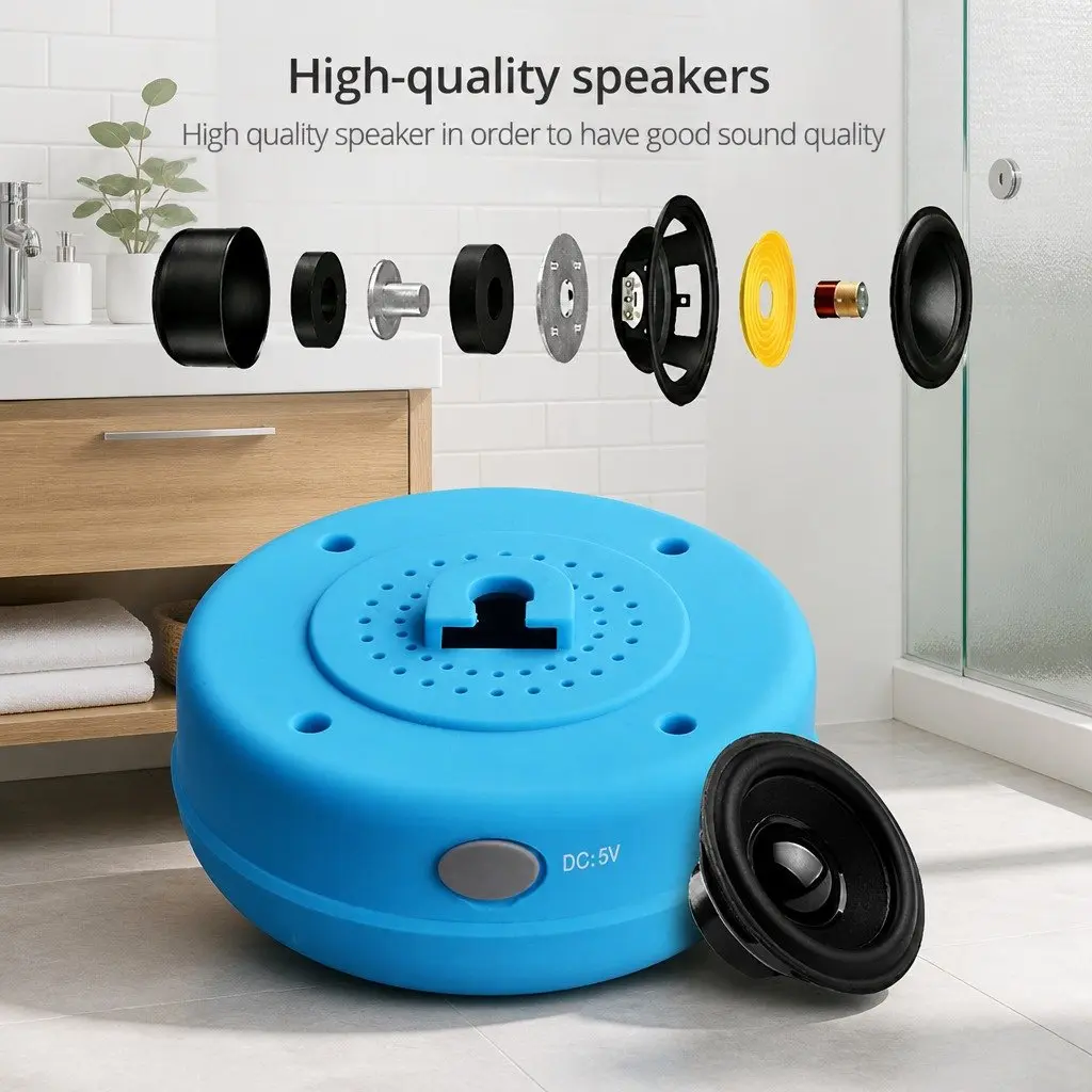 Green Suction Cup Bluetooth Speaker