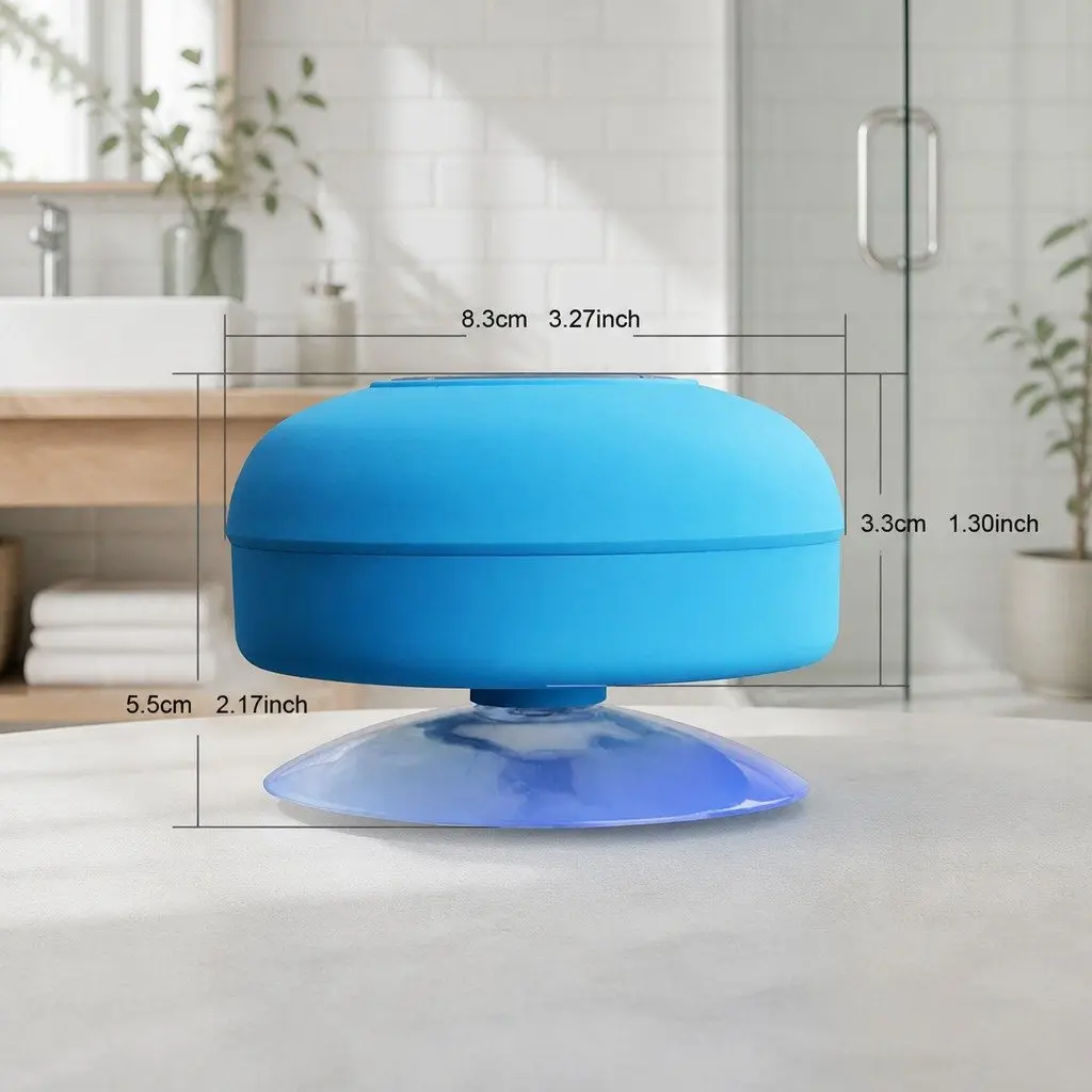 Green Suction Cup Bluetooth Speaker