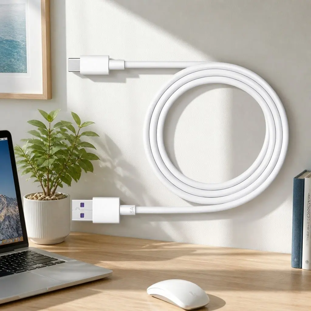 USB to USB-C Fast Charging Cable for Smartphones 1 Meter