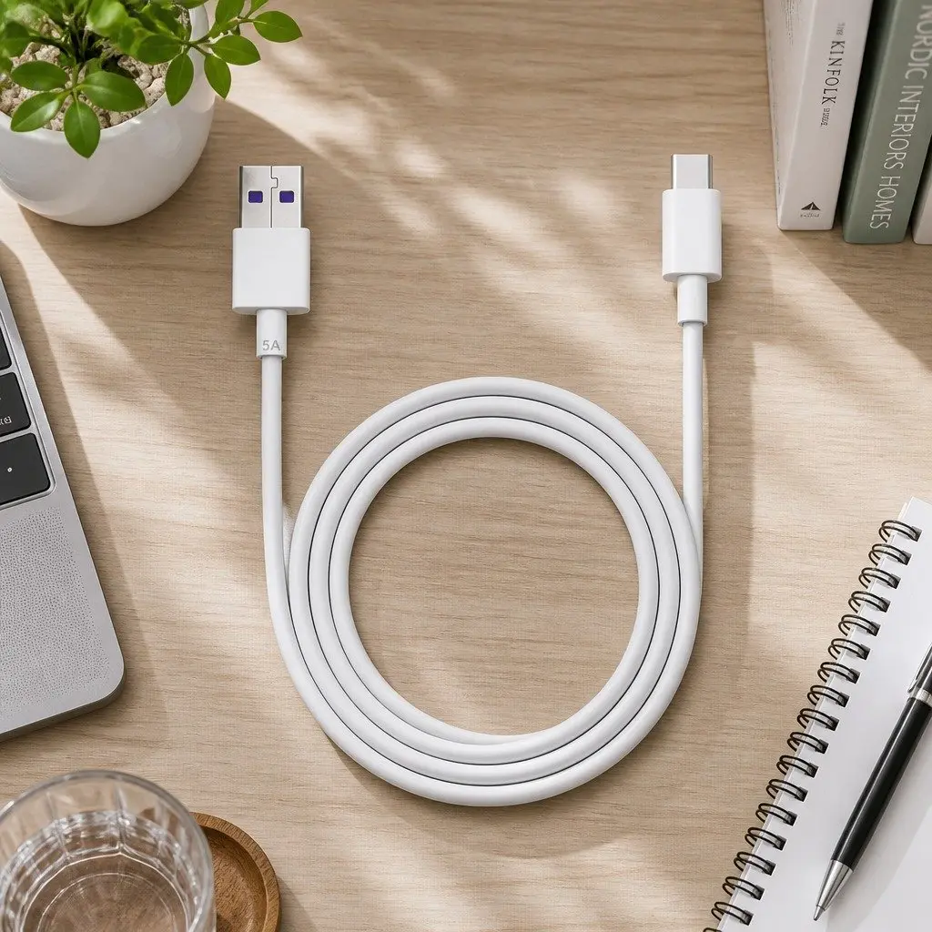 USB to USB-C Fast Charging Cable for Smartphones 1 Meter