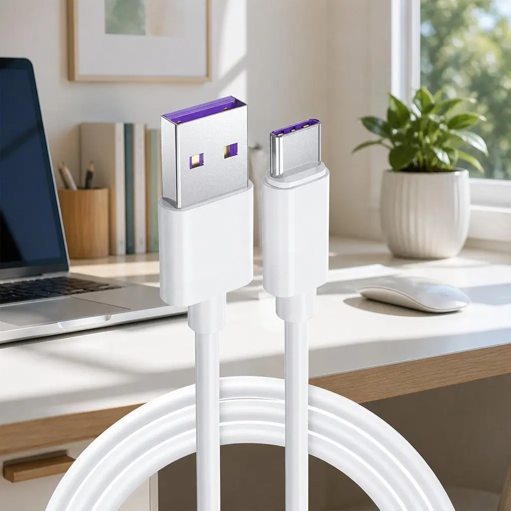 USB to USB-C Fast Charging Cable for Smartphones 1 Meter