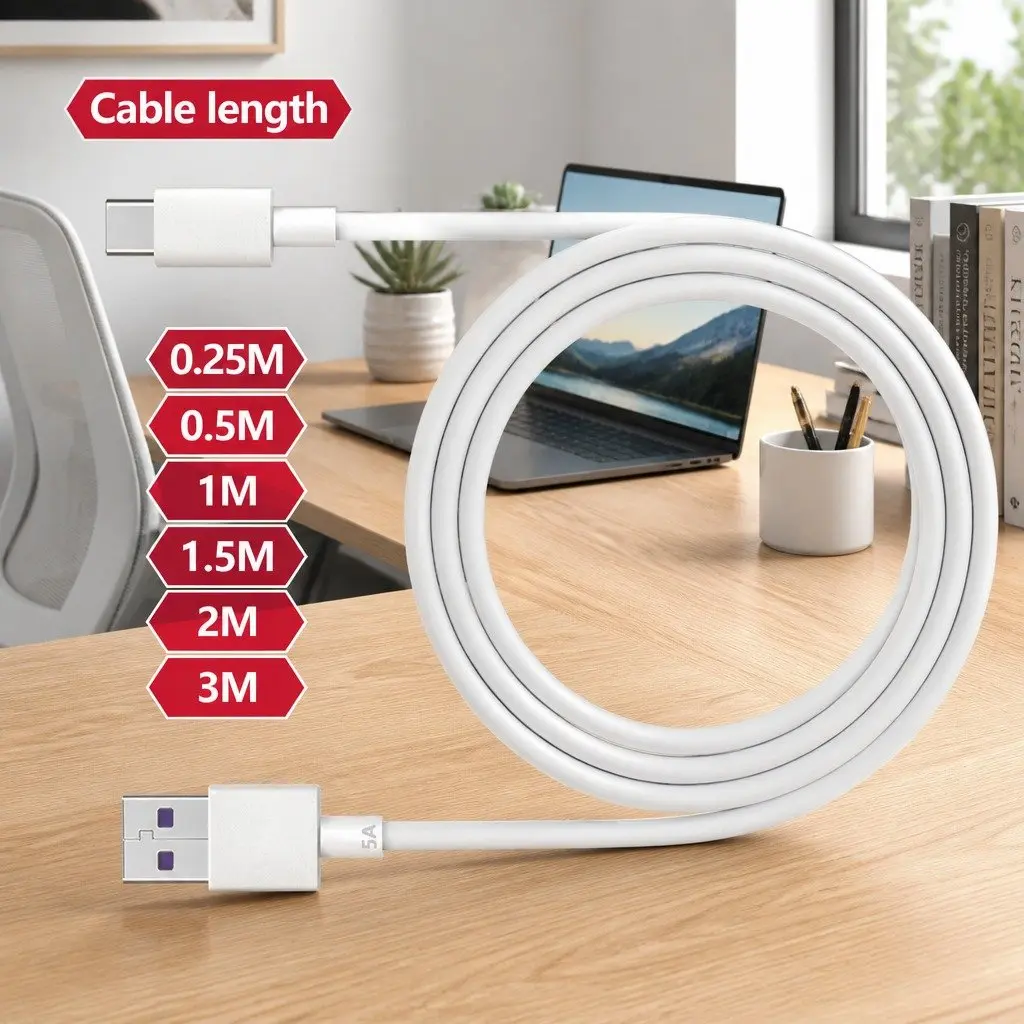 USB Type-C Fast Charging Cable Charger Cord 40W Quick Power Adapter Data